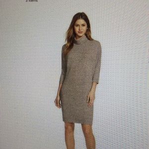 Cowl neck shift dress